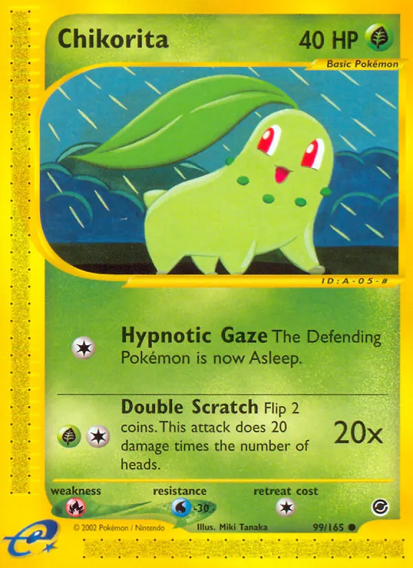 Endivie — Expedition 99 German Pokémon card