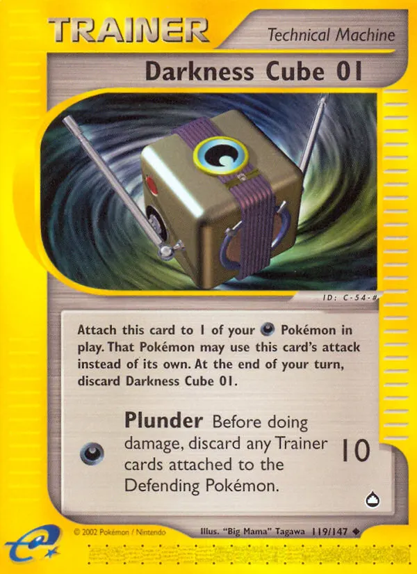 Unlicht Würfel 01 — Aquapolis 119 German Pokémon card