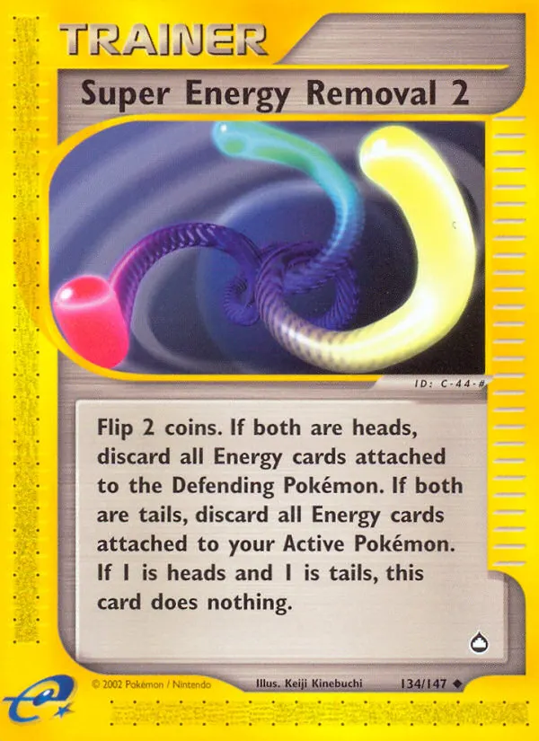 Super Energy Removal 2* — Aquapolis 134 German Pokémon card