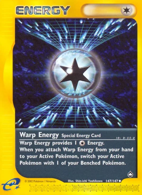 Warp Energy — Aquapolis 147 Pokémon card