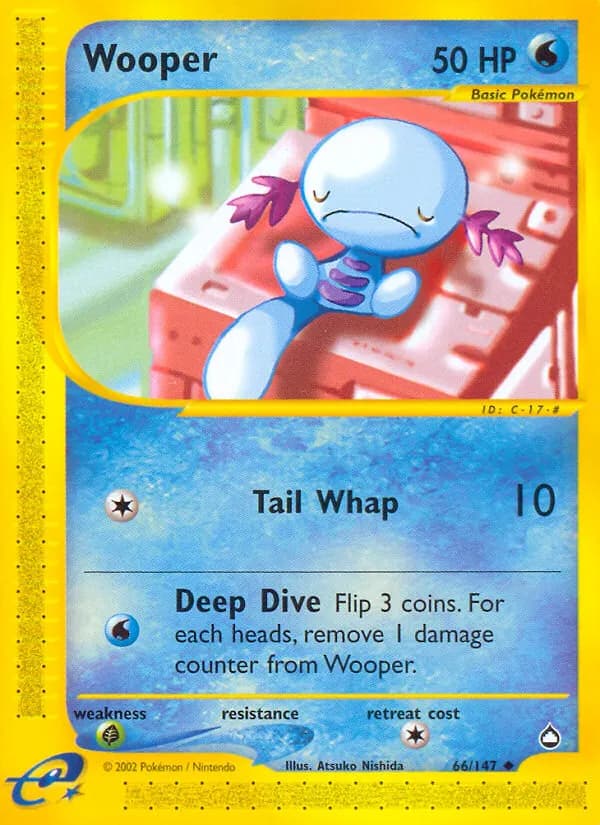 Wooper — Aquapolis 66 Pokémon card
