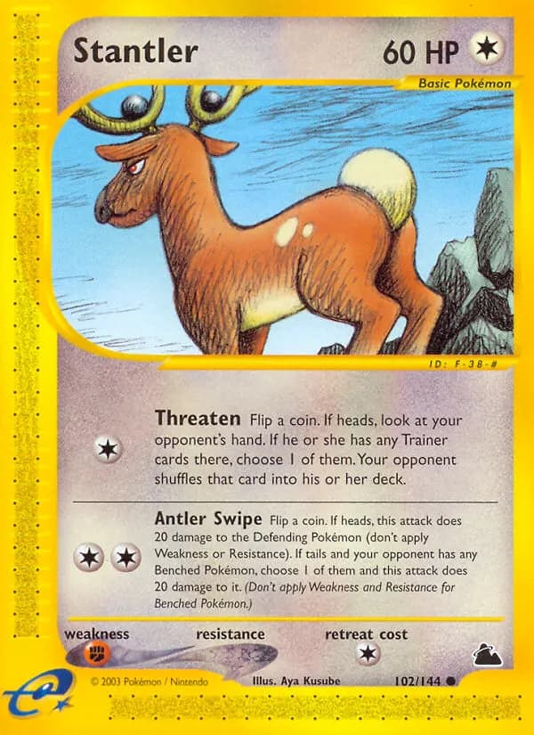 Stantler — Skyridge 102 Pokémon card