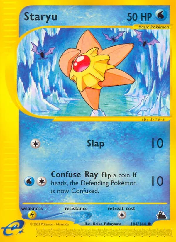Staryu — Skyridge 104 Pokémon card