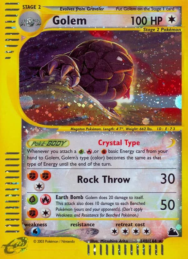 Geowaz — Skyridge 148 German Pokémon card