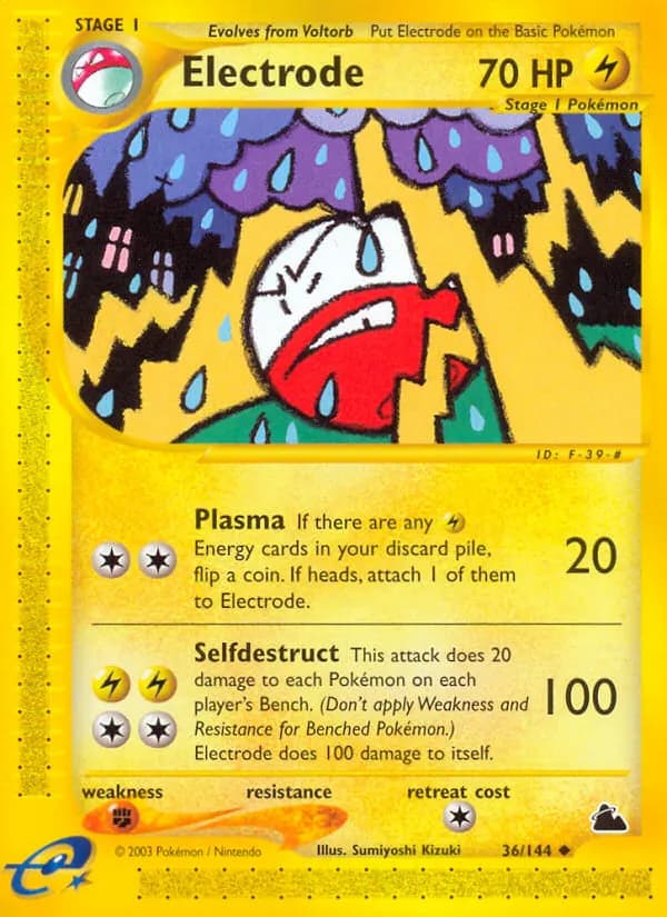 Electrode — Skyridge 36 Pokémon card