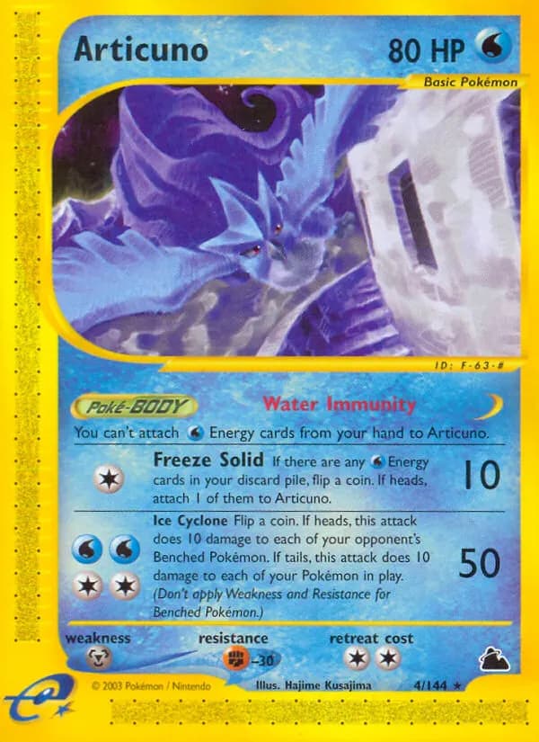 Articuno — Skyridge 4 Pokémon card