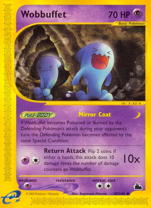 Wobbuffet — Skyridge 45 Pokémon card