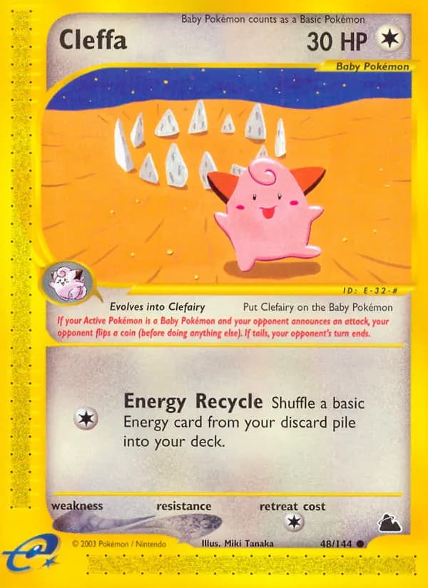 Cleffa — Skyridge 48 Pokémon card