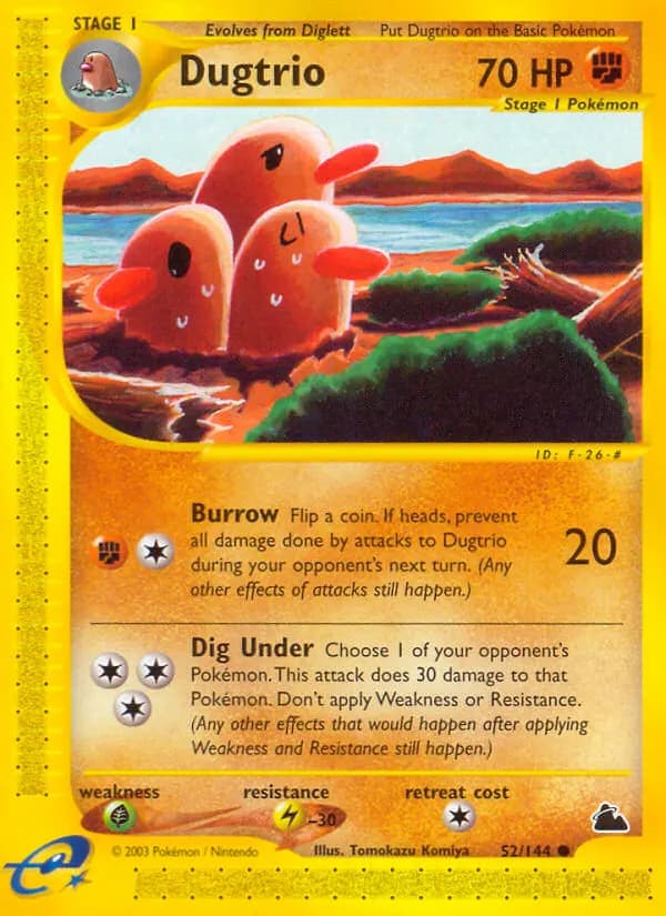 Digdri — Skyridge 52 German Pokémon card