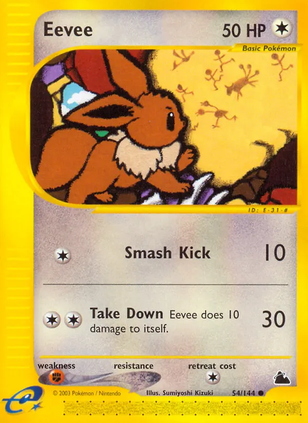 Eevee — Skyridge 54 Pokémon card