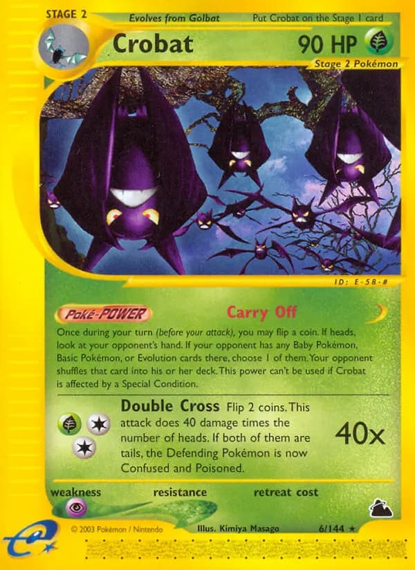 Iksbat — Skyridge 6 German Pokémon card