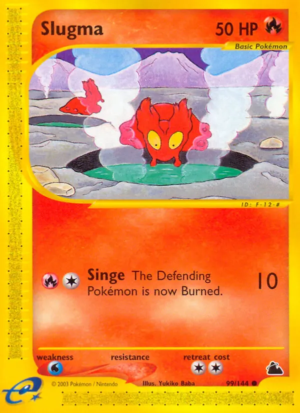 Slugma — Skyridge 99 Pokémon card