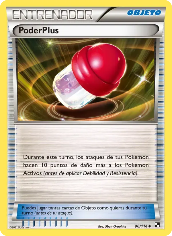 PoderPlus — Negro y Blanco 96 Spanish Pokémon card