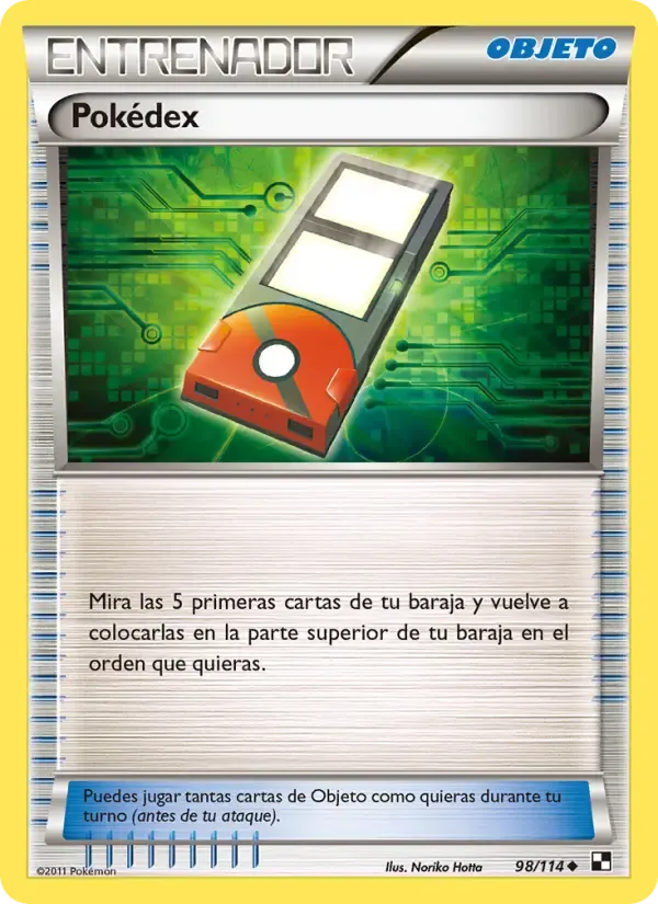 Pokédex — Negro y Blanco 98 Spanish Pokémon card