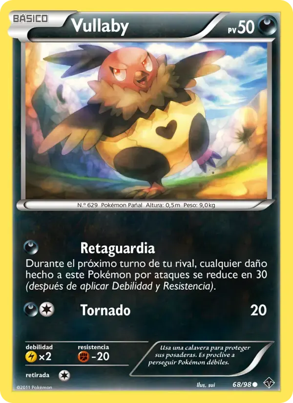 Vullaby — Fuerzas Emergentes 68 Spanish Pokémon card