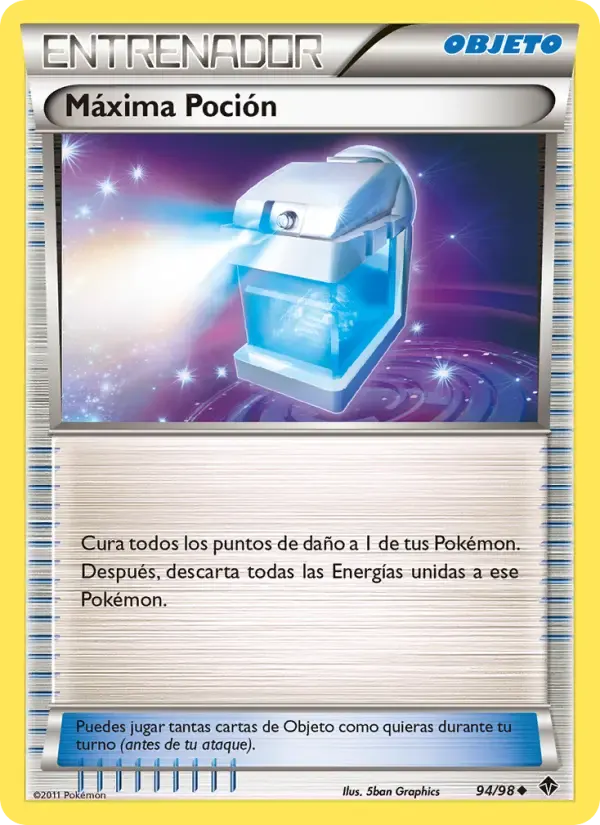 Máxima Poción — Fuerzas Emergentes 94 Spanish Pokémon card
