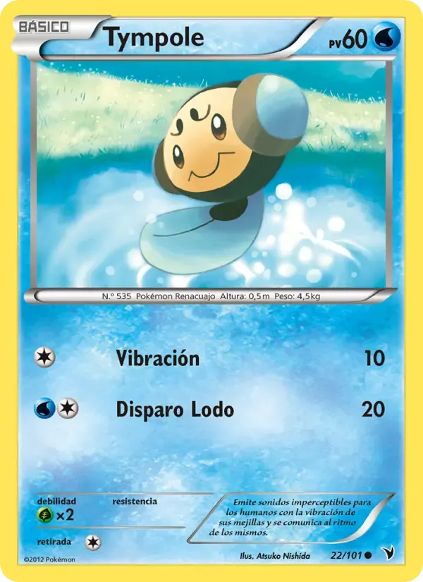 Tympole — Nobles Victorias 22 Spanish Pokémon card