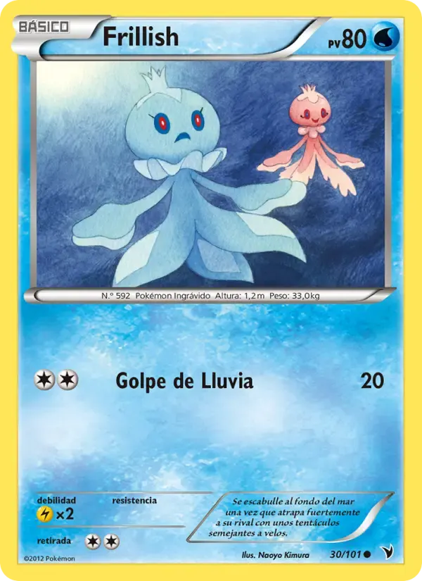 Frillish — Nobles Victorias 30 Spanish Pokémon card