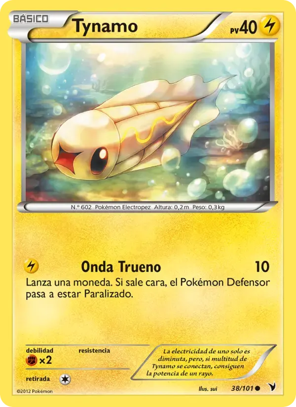 Tynamo — Nobles Victorias 38 Spanish Pokémon card