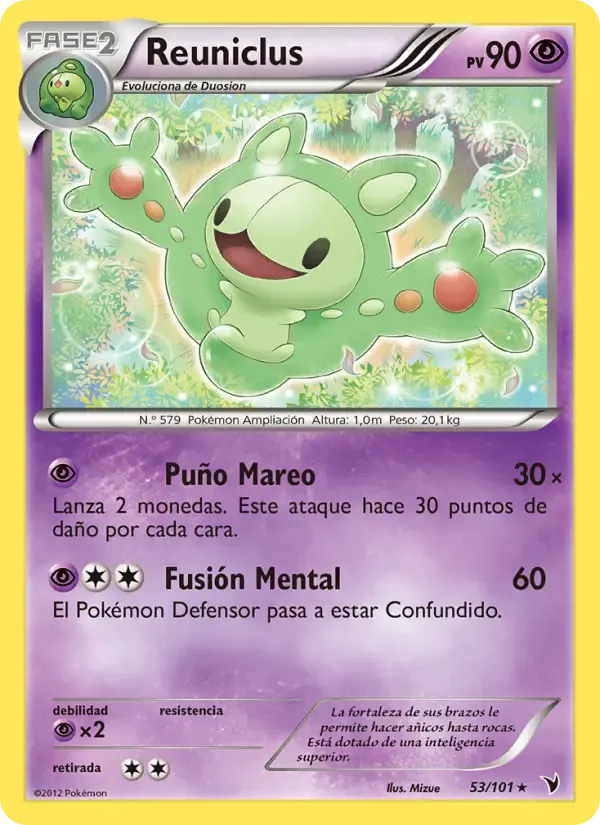 Reuniclus — Nobles Victorias 53 Spanish Pokémon card