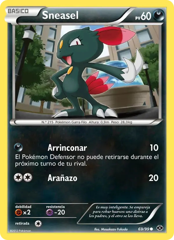 Sneasel — Próximos Destinos 69 Spanish Pokémon card