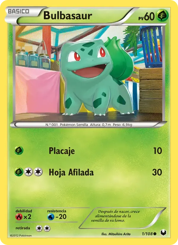 Bulbasaur — Oscuros Exploradores 1 Spanish Pokémon card