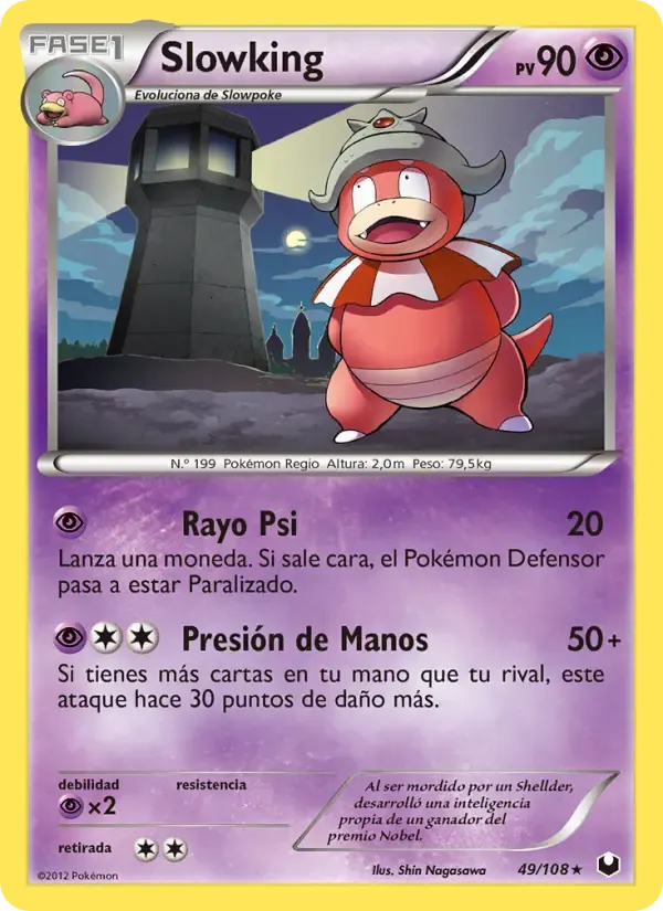Slowking — Oscuros Exploradores 49 Spanish Pokémon card