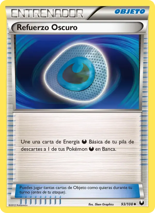 Refuerzo Oscuro — Oscuros Exploradores 93 Spanish Pokémon card