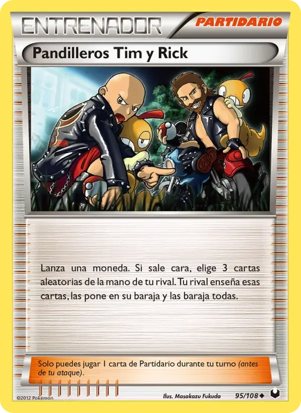 Pandilleros Tim y Rick — Oscuros Exploradores 95 Spanish Pokémon card