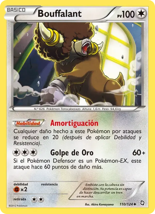 Bouffalant — Dragones Majestuosos 110 Spanish Pokémon card