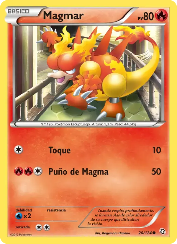 Magmar — Dragones Majestuosos 20 Spanish Pokémon card