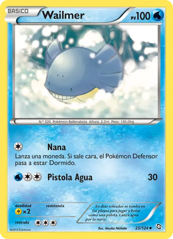 Wailmer — Dragones Majestuosos 25 Spanish Pokémon card