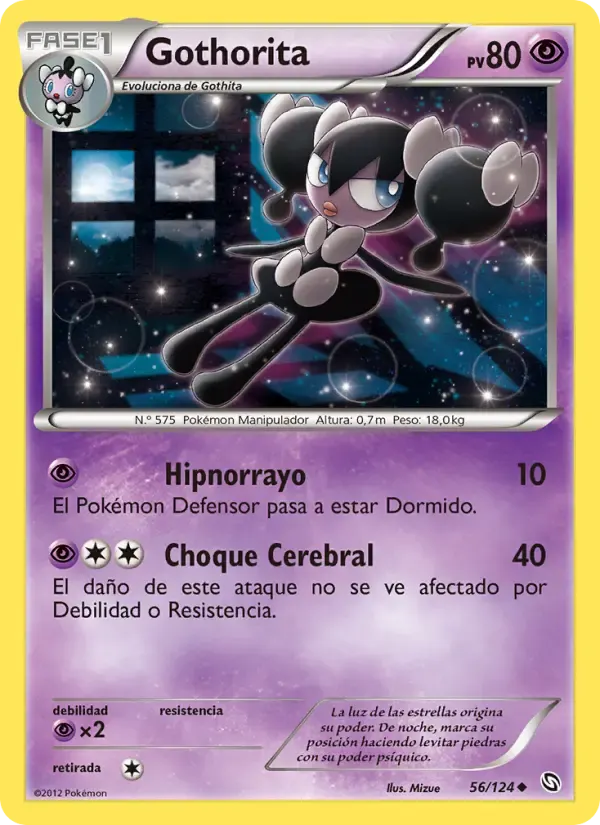 Gothorita — Dragones Majestuosos 56 Spanish Pokémon card