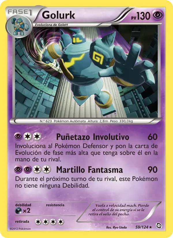 Golurk — Dragones Majestuosos 59 Spanish Pokémon card