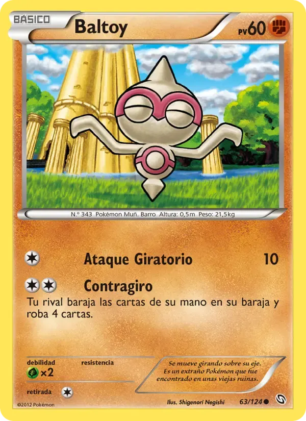 Baltoy — Dragones Majestuosos 63 Spanish Pokémon card