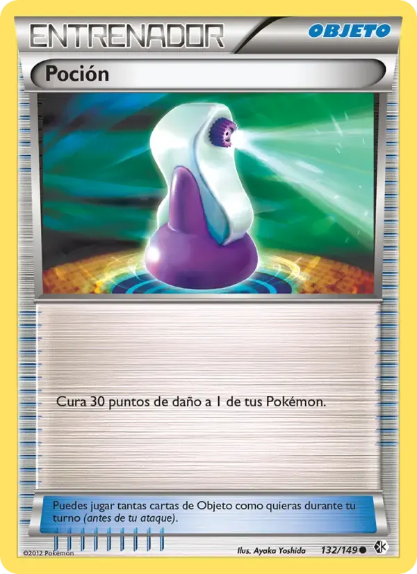 Poción — Fronteras Cruzadas 132 Spanish Pokémon card
