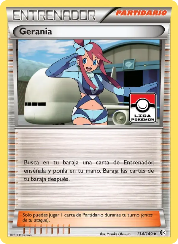 Gerania — Fronteras Cruzadas 134 Spanish Pokémon card