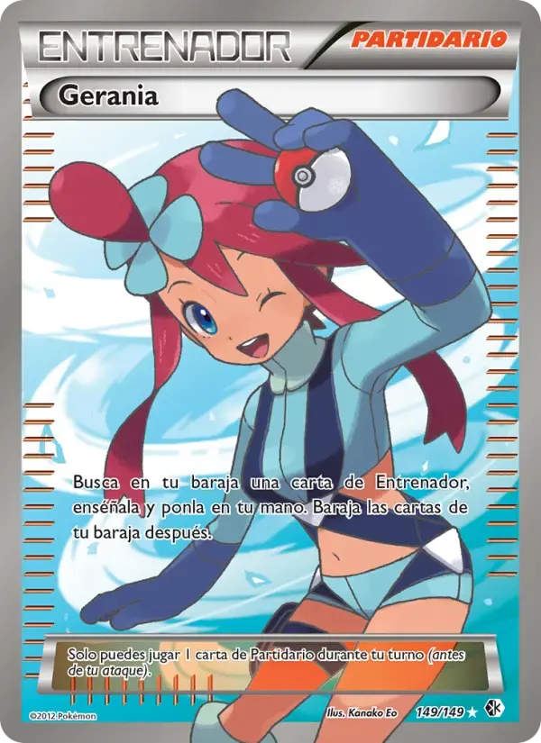 Gerania — Fronteras Cruzadas 149 Spanish Pokémon card