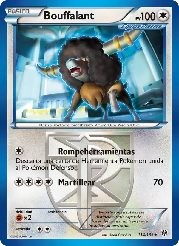 Bouffalant — Tormenta Plasma 114 Spanish Pokémon card