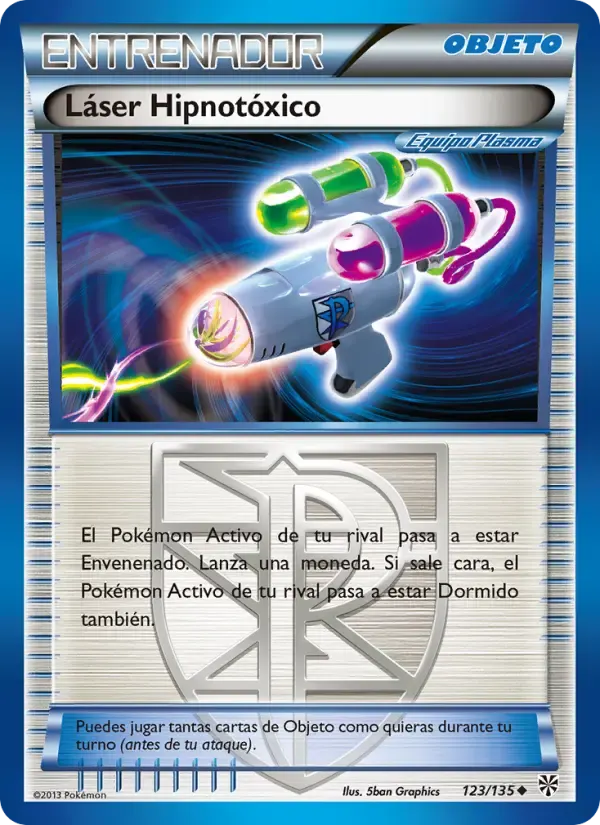 Láser Hipnotóxico — Tormenta Plasma 123 Spanish Pokémon card