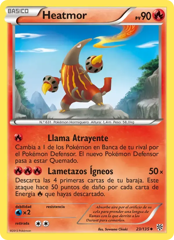 Heatmor — Tormenta Plasma 23 Spanish Pokémon card