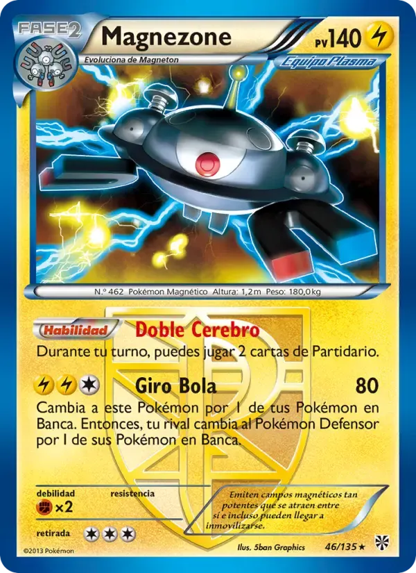 Magnezone — Tormenta Plasma 46 Spanish Pokémon card
