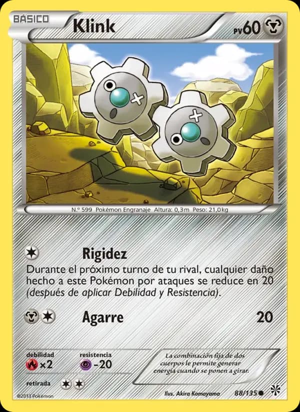Klink — Tormenta Plasma 88 Spanish Pokémon card