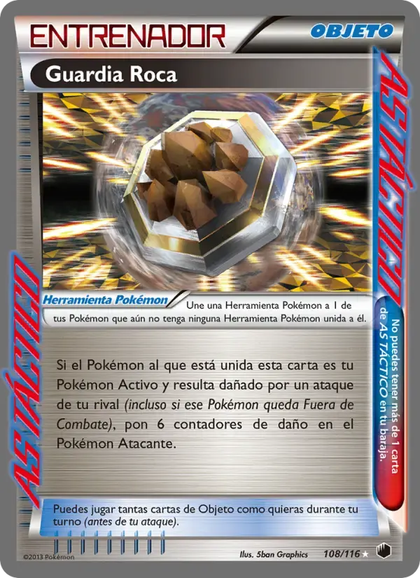 Guardia Roca — Glaciación Plasma 108 Spanish Pokémon card