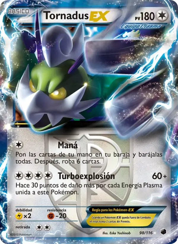 Tornadus-EX — Glaciación Plasma 98 Spanish Pokémon card