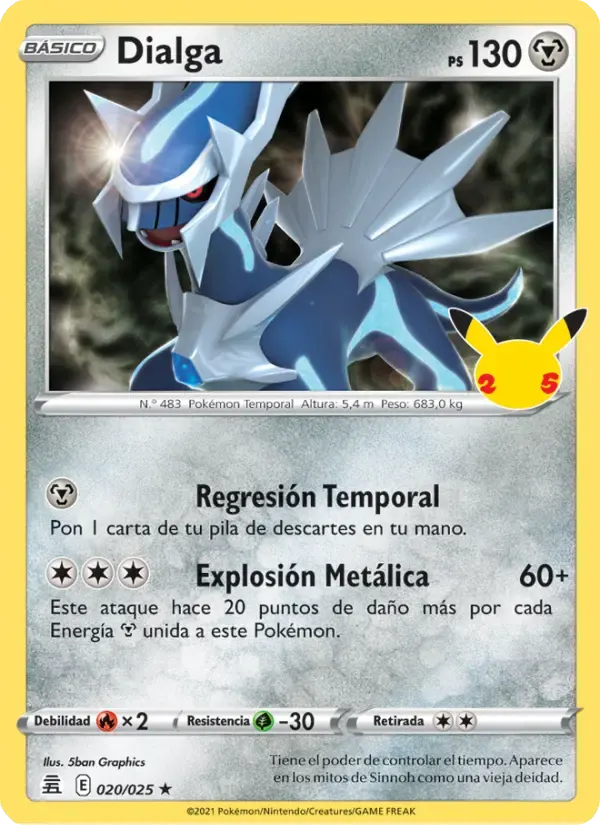 Dialga — Celebraciones 20 Spanish Pokémon card