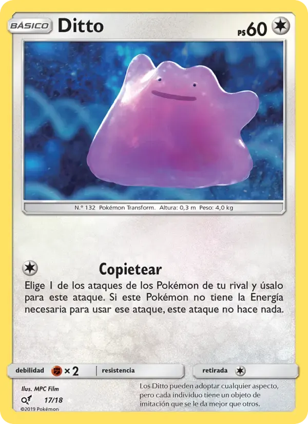 Ditto — Detective Pikachu 17 Spanish Pokémon card