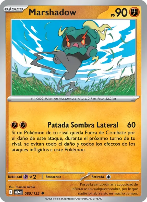 Marshadow — Megaevolución 80 Spanish Pokémon card