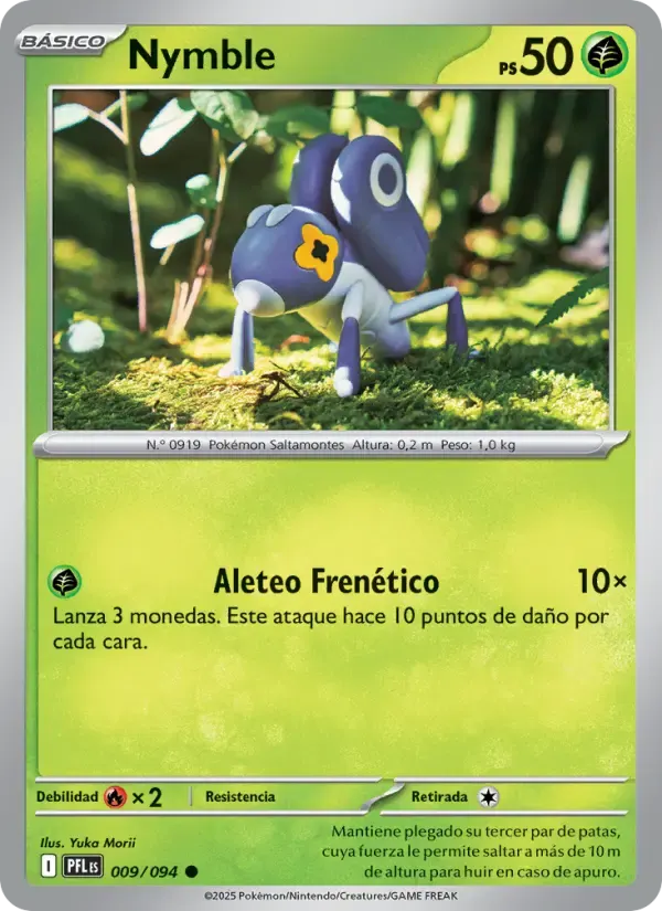Nymble — Fuegos Fantasmales 9 Spanish Pokémon card