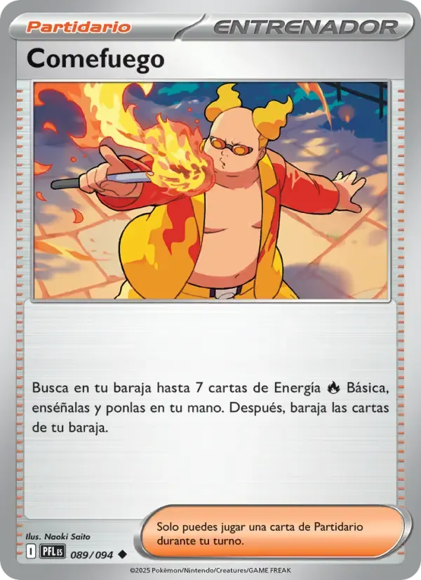 Comefuego — Fuegos Fantasmales 89 Spanish Pokémon card